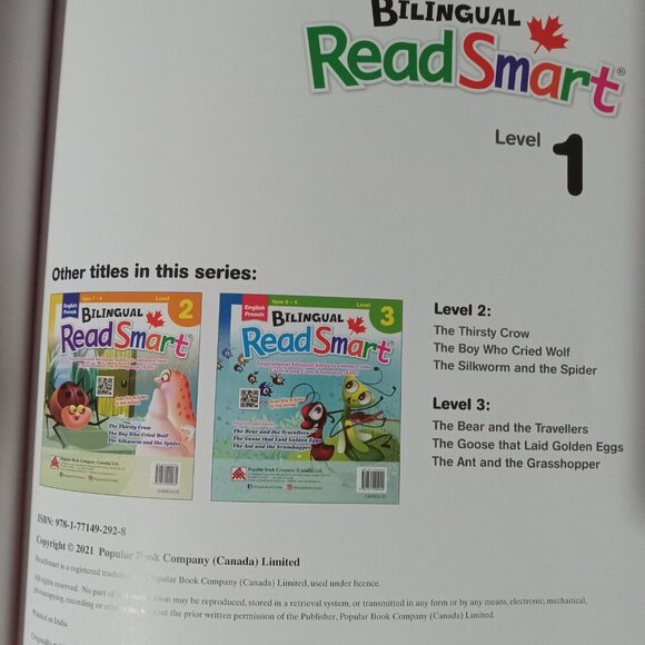 Readsmart- french english billingual book - Picture 3 of 6